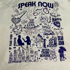 Taylor Swift inspired T-shirt never worn size 2x tag fits a 12 oversized-14/16